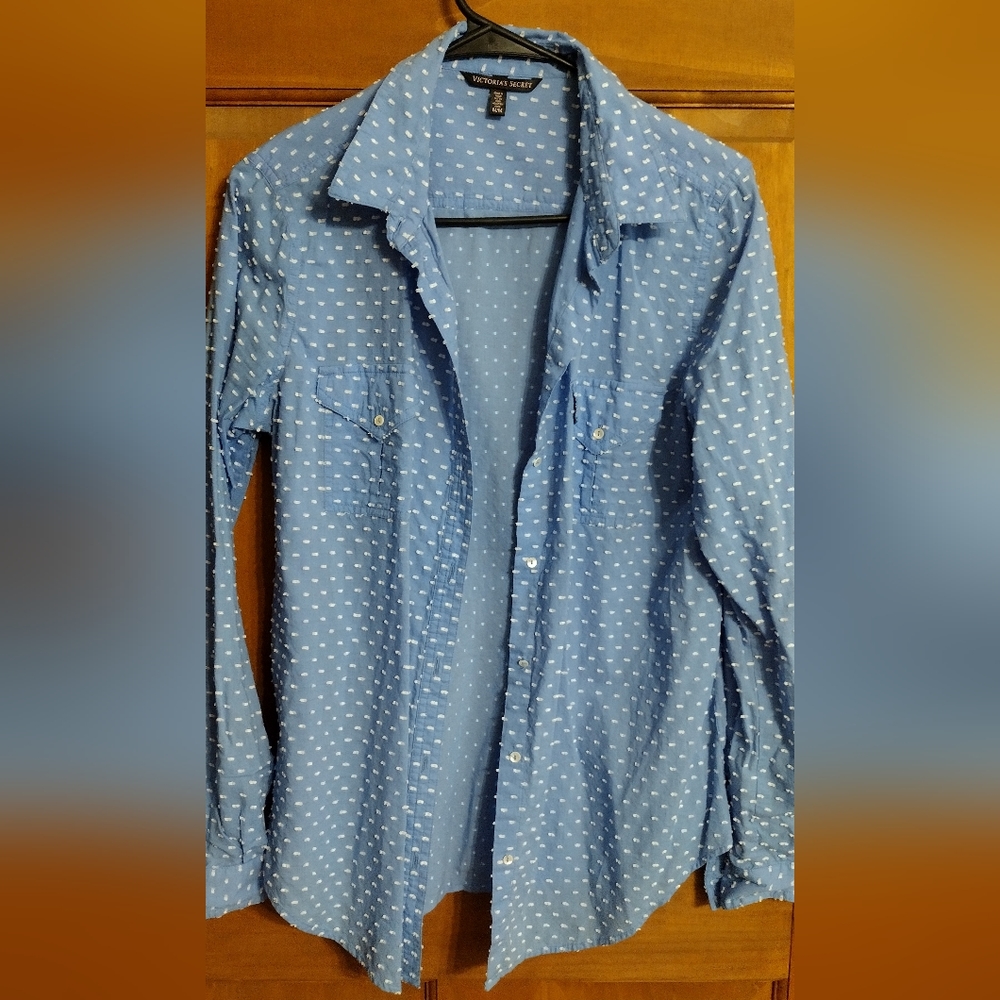 Victoria Secret button up shirt size med